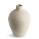 Bruno Vase in handmade off-white ceramic, seen from above