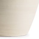 Close-up of the Bruno Vase’s off-white ceramic surface