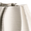 Close-up of the Callie Large Vase’s off-white ceramic surface