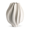 Callie Large Vase in off-white ceramic