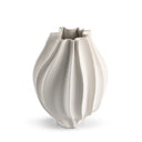Callie Small Vase in off-white ceramic, seen from above
