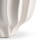 Close-up of the Callie Small Vase’s off-white ceramic surface