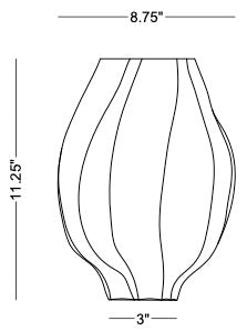 Technical drawing: Callie Small Vase