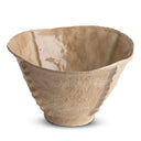 Cannes Bowl in cream ceramic, seen from above