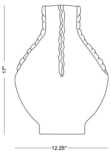 Technical drawing: Cannes Vase