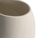 Close-up of the Carmen Vase’s off-white ceramic surface