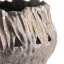 Close-up of the Cove Bowl’s brown ceramic surface