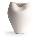 Darien Vase in off-white ceramic