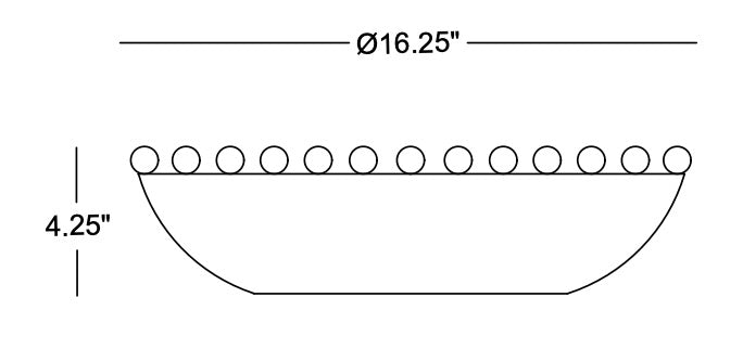 Technical drawing: Durham Bowl
