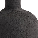 Close-up of the Edgar Vase Set’s black ceramic surface