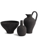 Edgar Vase Set in handmade black ceramic