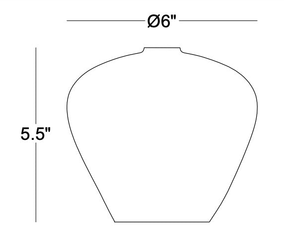 Technical drawing: Elyse Vase