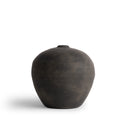 Elyse Vase in handmade black-brown ceramic