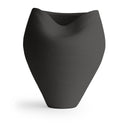 Emelio Vase in black ceramic