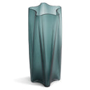 Eric Vase in teal glass, seen from above