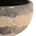 Close-up of the Ernest Bowl’s brown ceramic surface