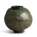 Evan Large Vase in green ceramic