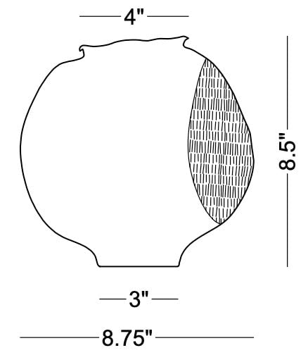 Technical drawing: Evan Small Vase