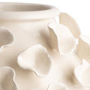 Close-up of the Evora Vase’s off-white ceramic surface