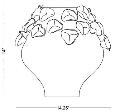 Technical drawing: Evora Vase