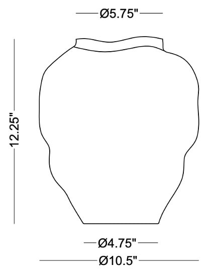 Technical drawing: Fabian Large Vase