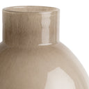 Close-up of the Felino Large Vase’s beige glass surface