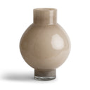 Felino Large Vase in beige glass