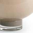 Close-up of the Felino Small Vase’s beige glass surface