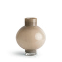 Felino Small Vase in beige glass