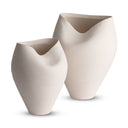 Gage Small Vase Set in off-white ceramic