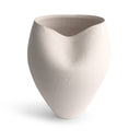 Gage Vase in off-white ceramic, seen from above