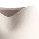 Close-up of the Gage Vase’s off-white ceramic surface