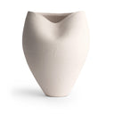 Gage Vase in off-white ceramic