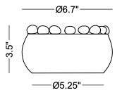 Technical drawing: Greyson Bowl
