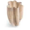 Harlow Vase in beige glass, seen from above