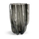 Hudson Vase in smoky gray glass