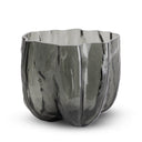 Hudson Small Vase in smoky gray glass