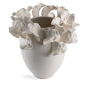 Isla Vase in off-white ceramic, seen from above