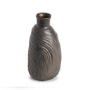 Jonas Vase in brown ceramic, seen from above