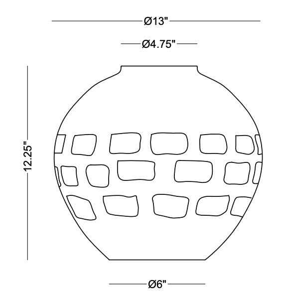 Technical drawing: Jude Vase