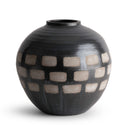 Jude Vase in handmade black-brown ceramic