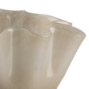 Close-up of the Kaia Vase’s beige glass surface