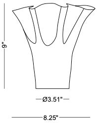 Technical drawing: Kaia Vase