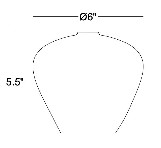 Technical drawing: Kaley Vase