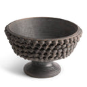 Katarina Vase in handmade brown ceramic, seen from above