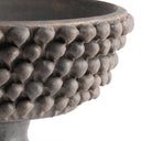 Close-up of the Katarina Vase’s brown ceramic surface