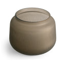 Kayla Vase in beige glass, seen from above