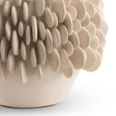 Close-up of the Kinsley Vase’s off-white ceramic surface