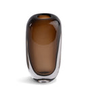 Kirsten Vase in beige glass, seen from above