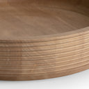 Close-up of the Lisette Decorative Bowl’s light wood surface